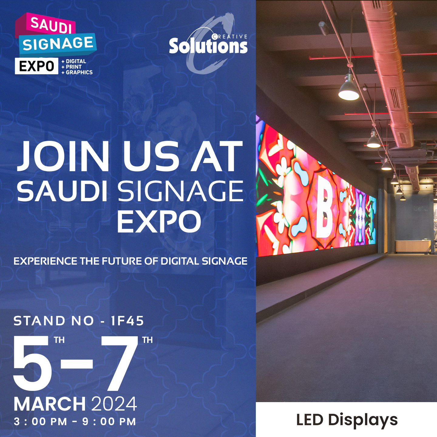 Engage Audiences with the Future: Creative Solutions at the Saudi Signage Expo 2024